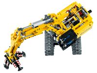 LEGO Technic 42006 - A-Modell Aufsicht mit Getriebe