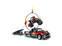 LEGO Technic 42106 - A-Modell Seitenansicht rechts mit Feuerreifen und Rampe