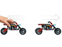 LEGO Technic 42106 - A-Modell Motorrad Seitenansicht rechts