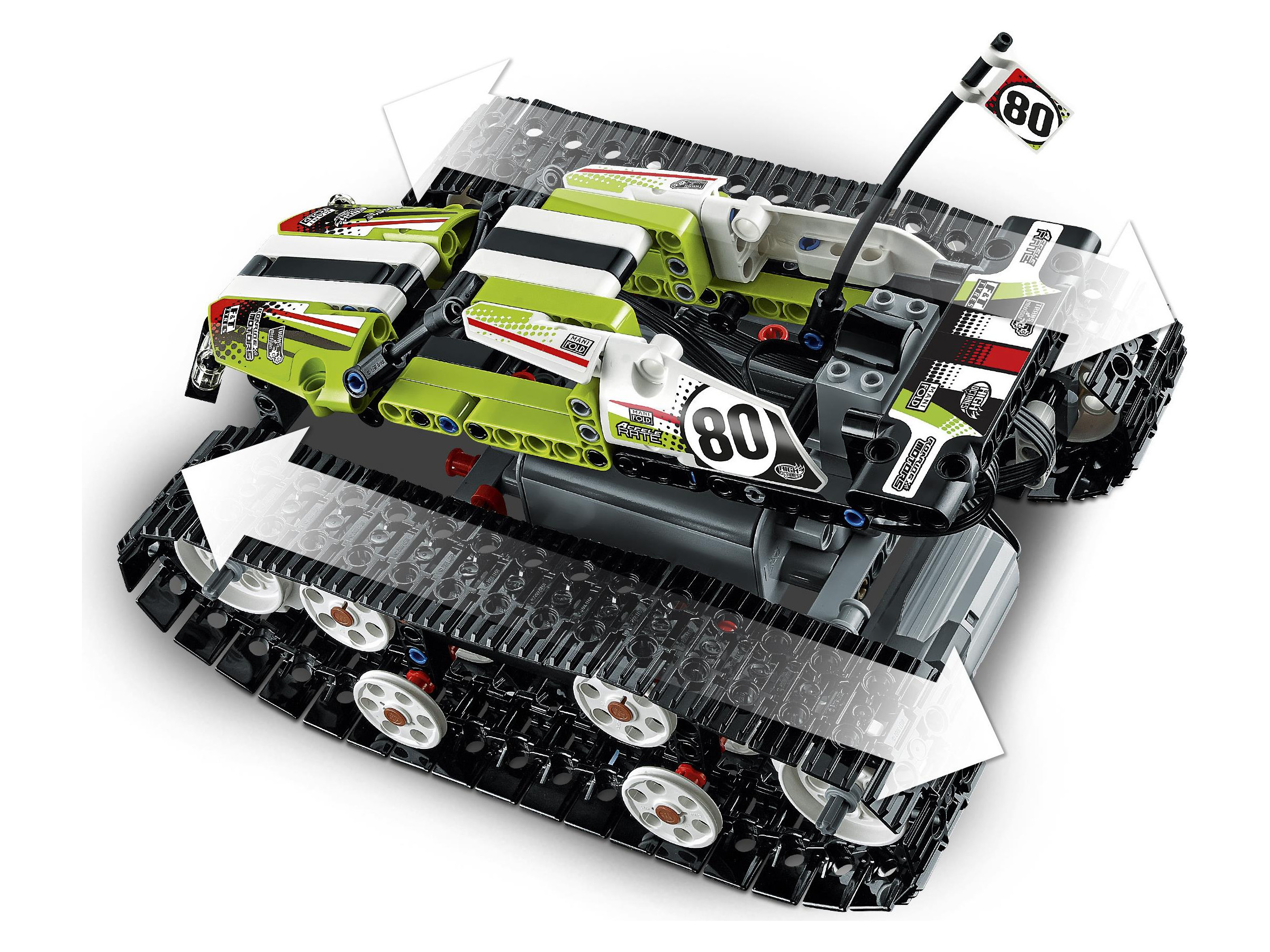Lego® Technic Bauanleitung Ferngesteuerter Tracked Racer  Set  42065  1 Heft 